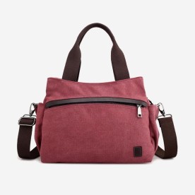 Women's Canvas Hobo Handbags Shoulder Tote Multi-Pocket Crossbody Bag